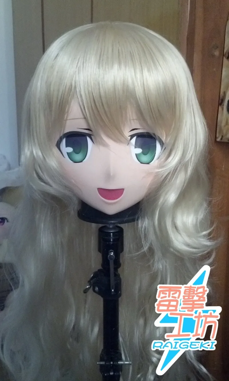 (KM91816) alta qualidade artesanal feminino resina cosplay anime japonês role play kigurumi máscara crossdress boneca crossdresser outfit
