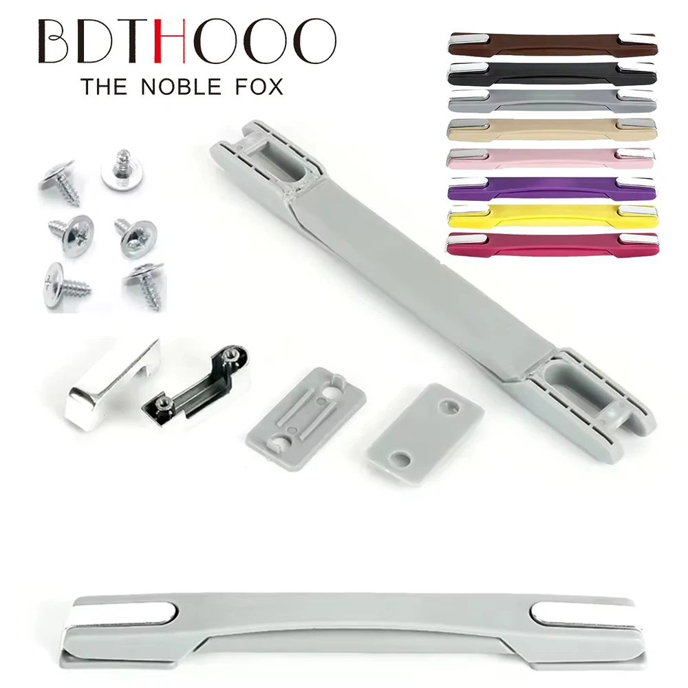 

22.5cm Replacement Suitcase Handle Aluminum Luggage Parts Rubber Pull Carry Strap Trolley Accessories Universal Telescopic Hand