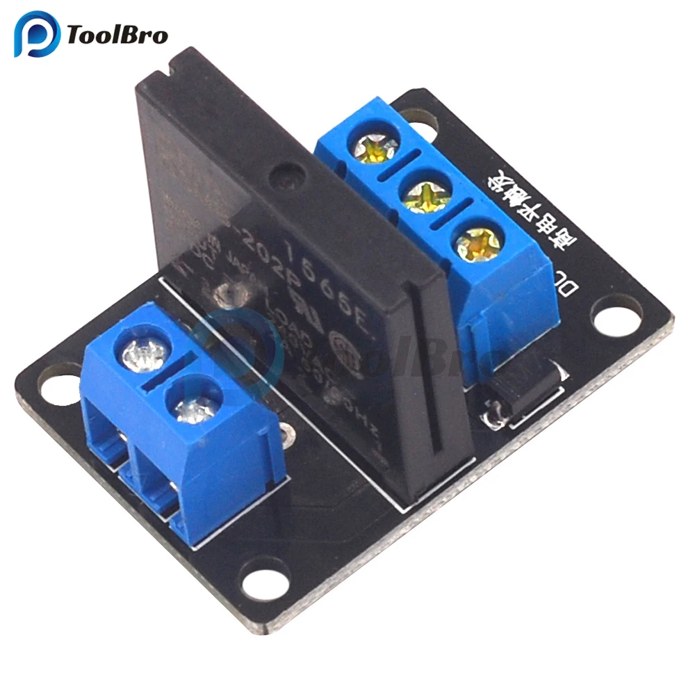 Solid State Relay Module 5V 12V 24V 3-24V SSR Relay Module 1 Channel High Low Trigger Relay Board