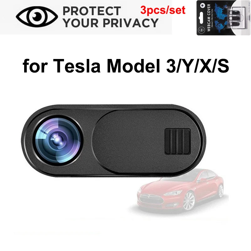 

3pcs for Tesla Model 3 Highland 2024 Camera Privacy Cover M3H New ModelY PC Webcam Cover Model3 Model S X Y Interior Accessories