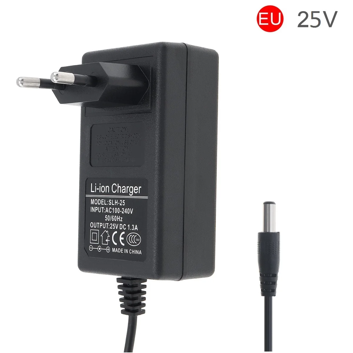 Imagem -03 - Universal dc Power Adapter Charger Carregador de Energia para Bateria de Lítio Furadeira Elétrica Chave de Fenda Carregamento 12.6 v 16.8 v 17 v 21 v 25v