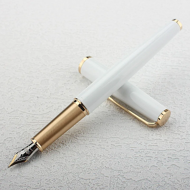 

Jinhao 95 Metal Fountain Pen Extra Fine / Fine Nib 0.38/0.5mm Gold Clip Elegant Business Office Gift Pen