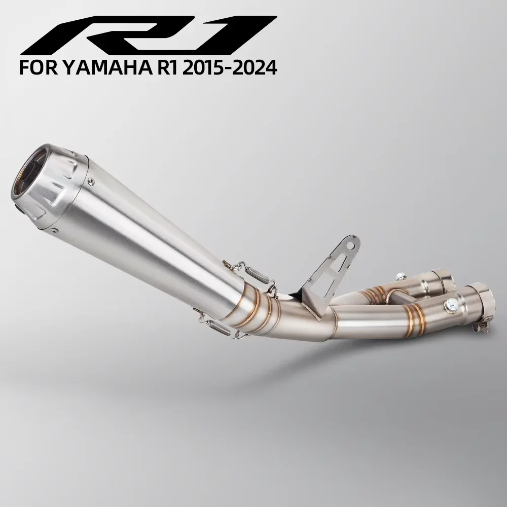 

Motorcycle Exhaust Pipe Escape System Middle Link Pipe Muffler Slip On For Aprilia RSV4 2017-2019