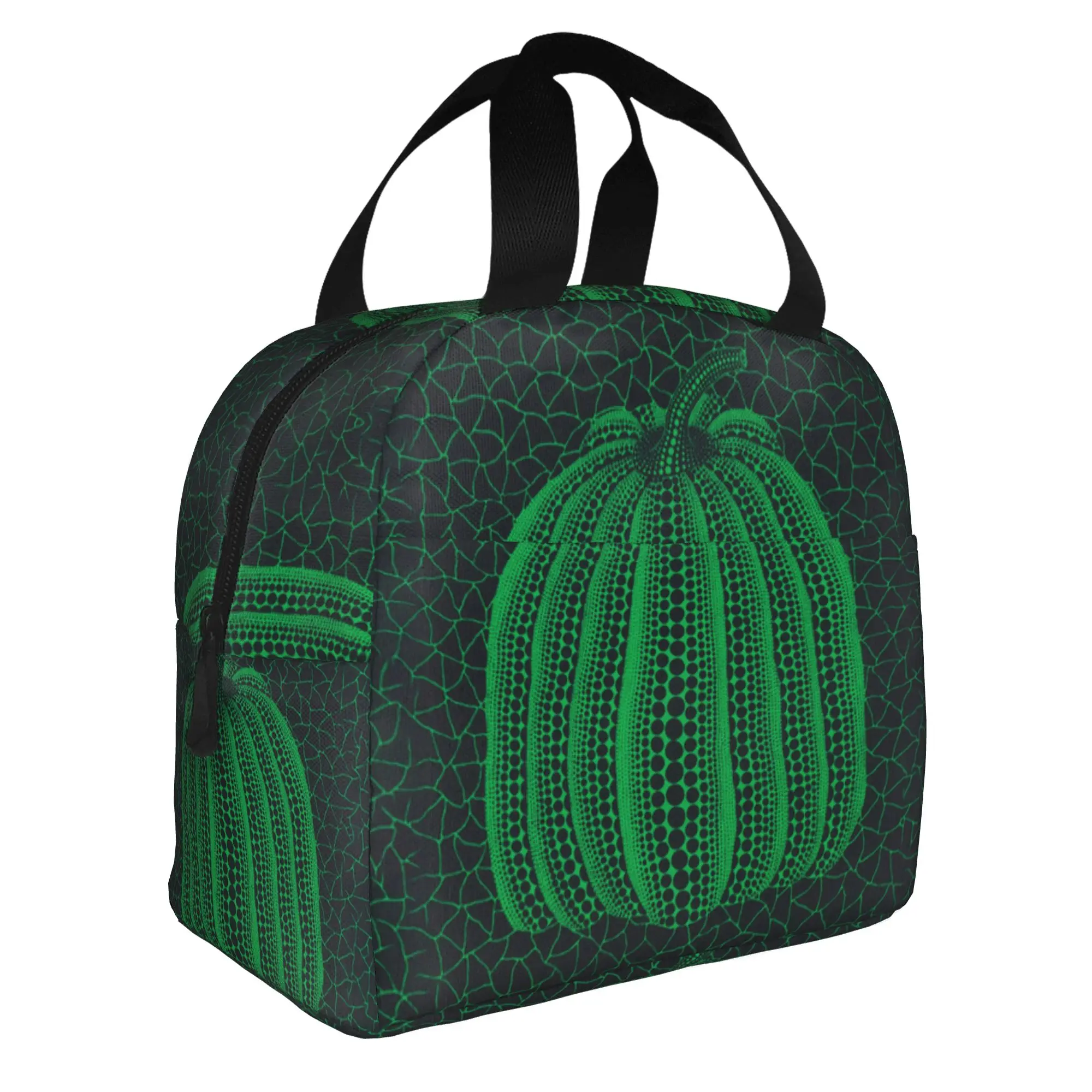 Yayoi Kusama Abstract Art Pumpkin Lunch Bag Women  Cooler Thermal Insulated Lunch Box for Adult Office