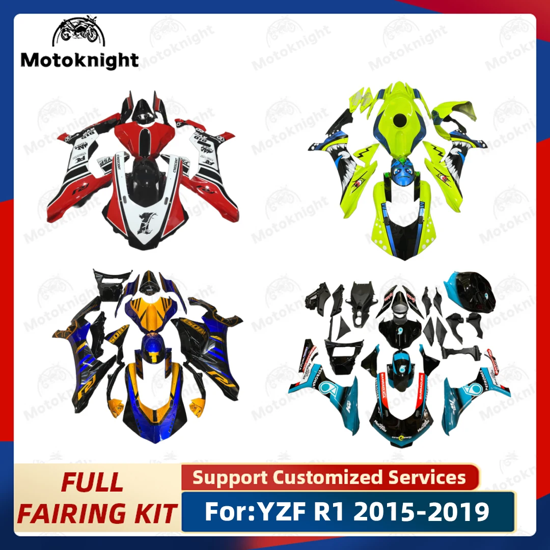 Motorcycle Fairing Kit Fit For Yamaha YZF R1 2015 2016 2017 2018 2019 YZF-R1 Full Set Fairings Painted Bodywork New ABS Plastic