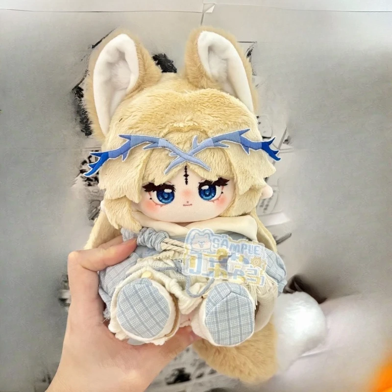 

20 см аниме игра Wuthering Waves Cartethyia Kawaii косплей мягкая хлопковая кукла с ушками хвост мультфильм DIY платье игрушечные фигурки подарок