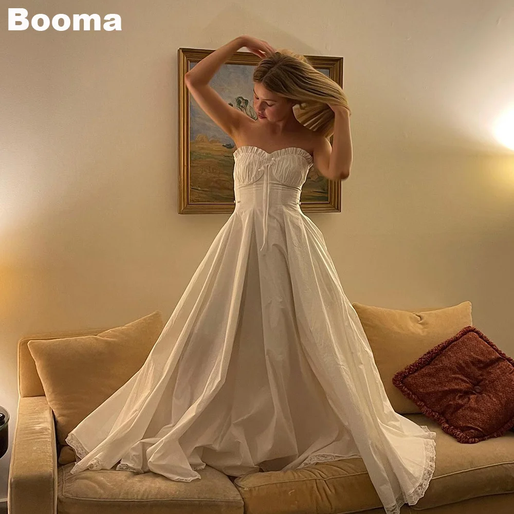 

Booma Ivory A-Line Prom Dresses Ruched Sweetheart Homecoming Graduation Party Dress Long Special Occasion Gowns for Women