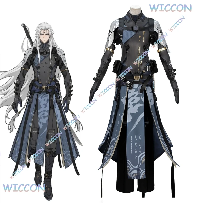 

[PandaRich]Wuwa Calcharo Cosplay Costume Wig Wuthering Waves Men Roleplay Anime Roelplay Game Clothes Halloween Party Outfit Mal