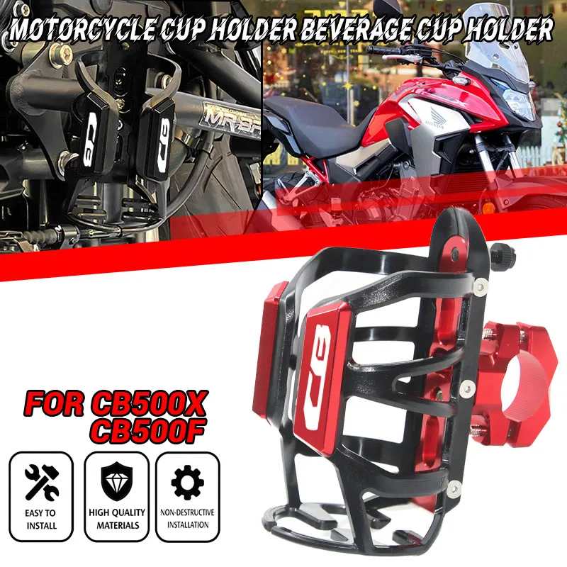 

For CB500X CB500F CB500 CB 500 X/F Water Cup Beverage Coffee Drink Bottle Holder Sdand Mount Motorcycle CNC Accessories