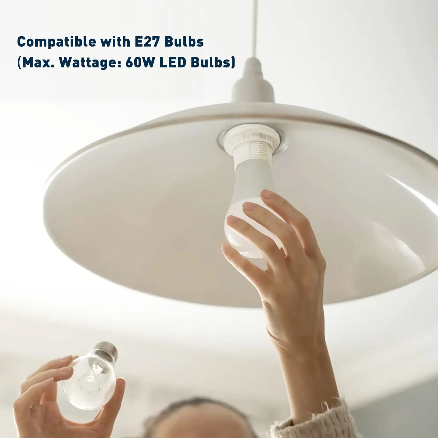 EU Pendurado Suporte Base da Lâmpada com Interruptor, Cabo de Alimentação, Luminária LED, Adaptadores de Soquete, 220V, E26, E27, 1.8m