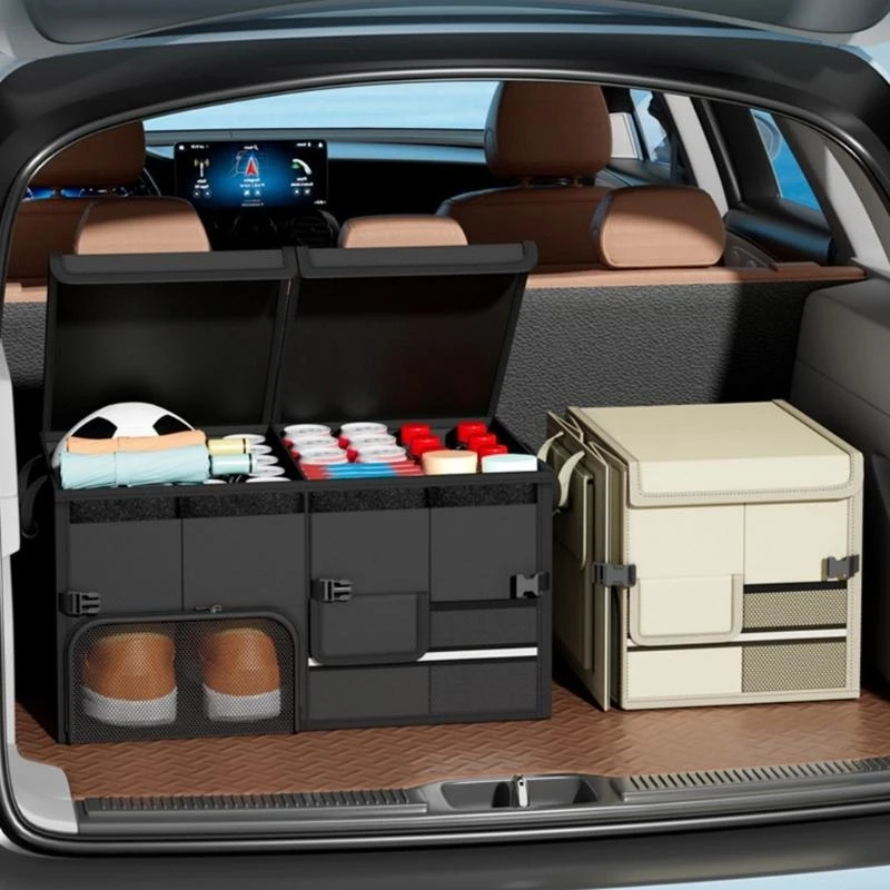 

Easy To Clean Car Trunk Organizers Storage Container with Strong Load Capacity Suitable for Family and Business .X7AE