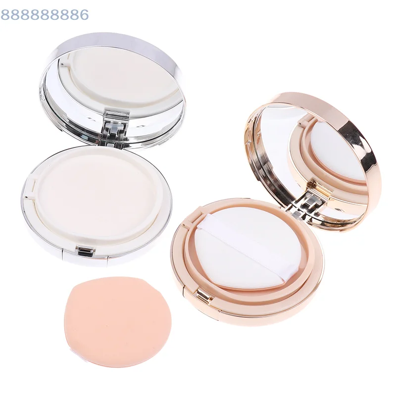 DIY Boxes With Mirror Sponge BB Cream Cosmetic Case Container Beauty Makeup Tools Empty Air Cushion Puff Box Portable Foundation