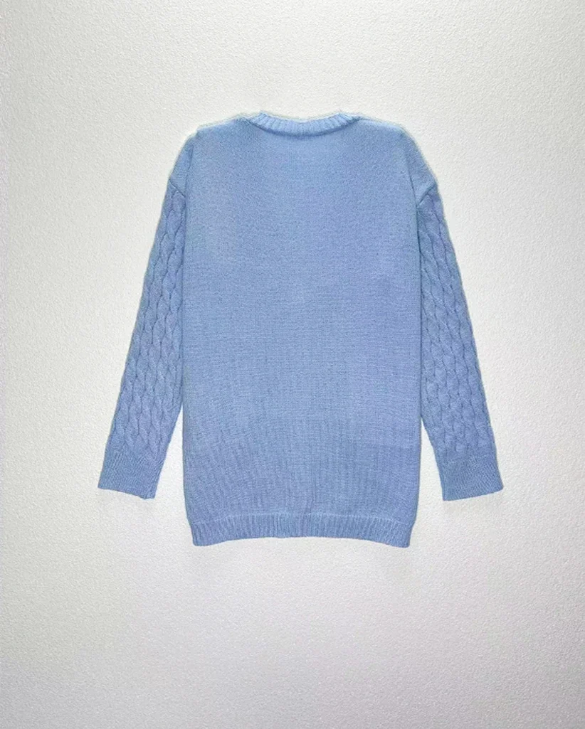 

Long Sleeve V Neck Cardigan Sweater Women's Casual Medium Stretch Solid Color for Spring Fall Layering with Button Front Poc