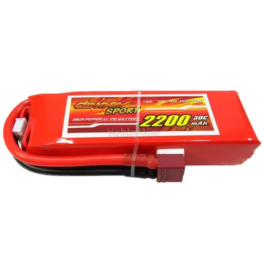 11.1V 3S 2200mAh 30C LiPO Battery T plug for T-REX 450 RC Helicopter Model Airplane FPV Drone