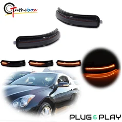 2PCS Car Amber Dynamic Sequential LED Car Front Side View Mirror Signal Lights For Nissan Altima 2007-2013 Turn Signal Lights