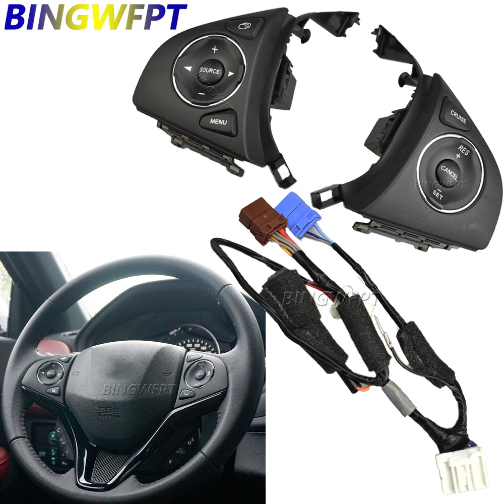 

High Quality New Audio Radio Remote Cruise Control Button Steering Wheel Control Switch For Honda Fit 2015-2018