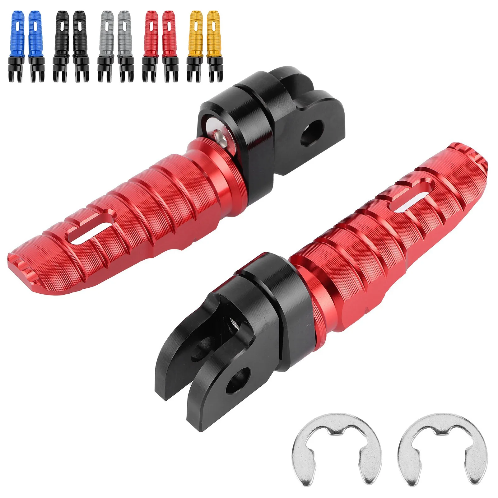 Foot Peg Foot Peg Mounts Motorcycle Front Footrests Front Left Right Pairs Fit for  MT‑03 MT‑25 MT‑07 MT‑09 R3 XJ6