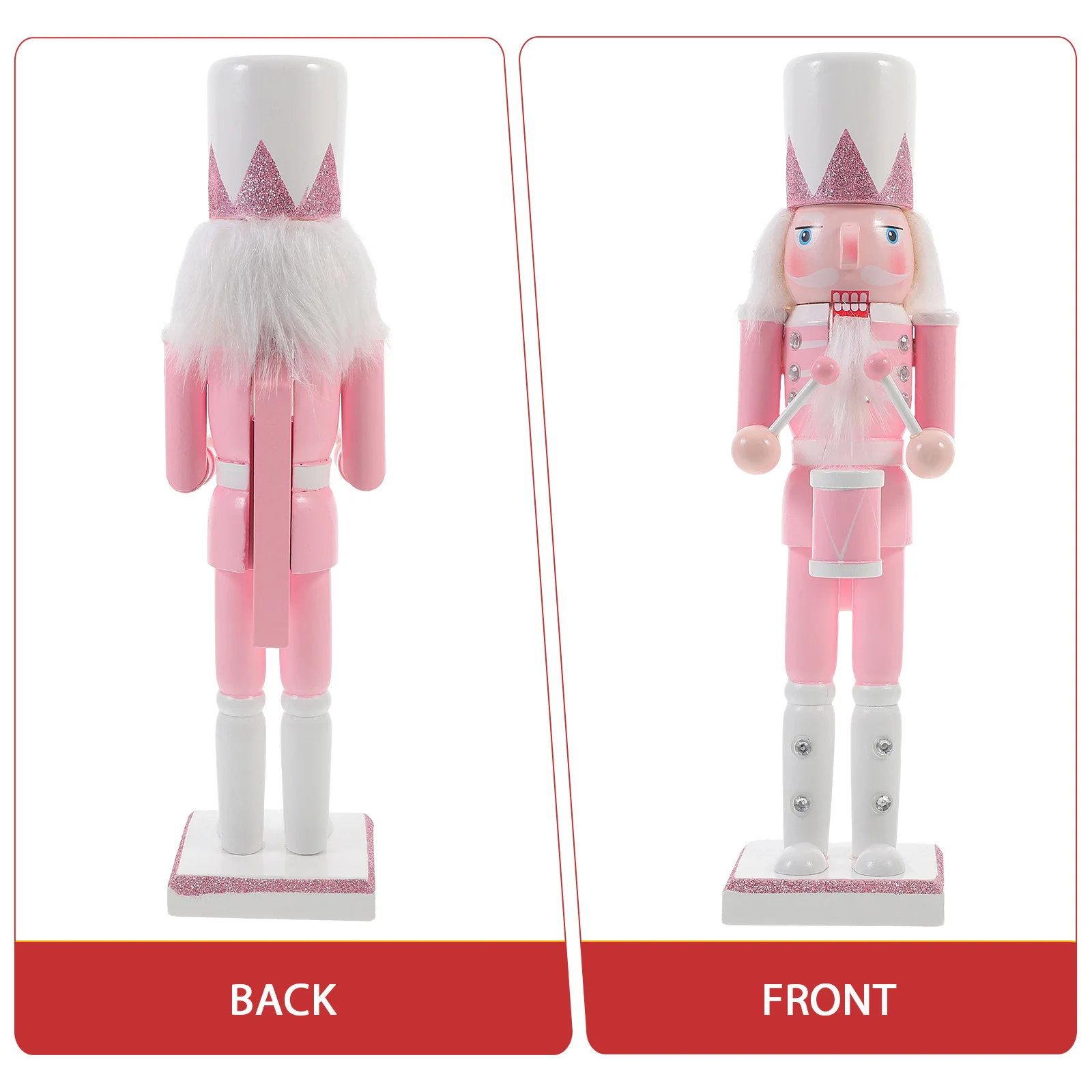 

Wood Christmas Nutcracker Tabletop Decoration Holiday Gift Wood Craft Xmas Nutcracker Soldiers Christmas Home Ornament