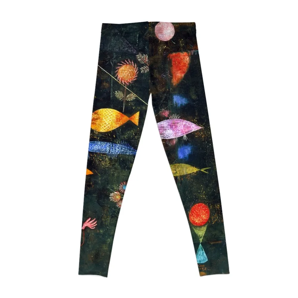 Paul Klee Fish Magic Leggings sports for push up Sweatpants sporty woman push up trousers Womens Leggings