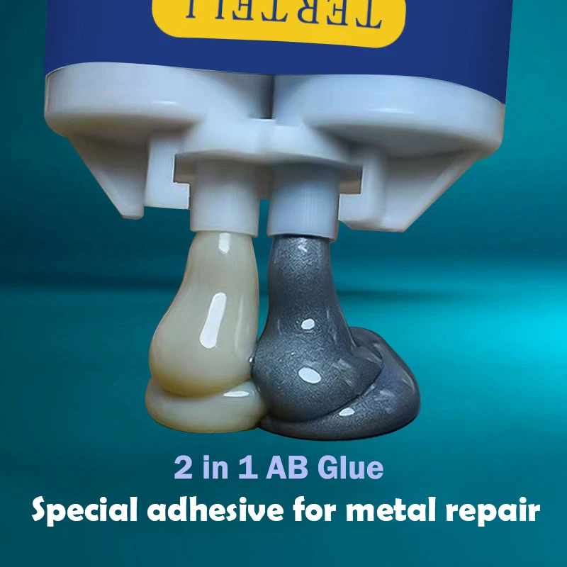 1Pcs Repair Glue AB Metal Cast Iron Repairing Adhesive Heat Resistance Cold Weld Metal Repair Adhesive Agent Caster Glue 50/100g