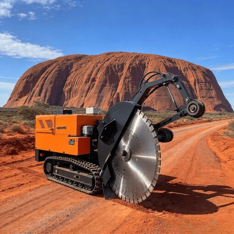 For Road Surface Cutting Crawler Diamond Wire Saw Machine Tracked Rope Saw for Asphalt and Concrete Work Use
