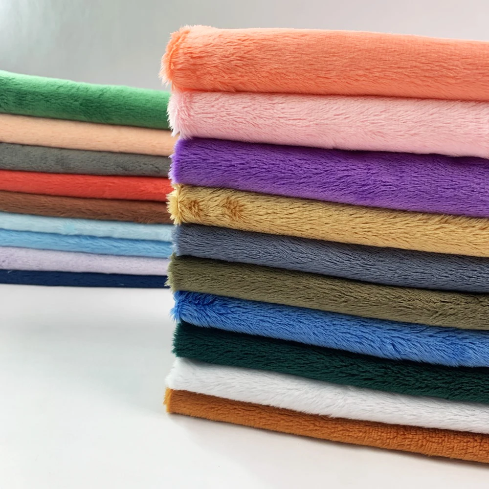 Sewbato 5mm Antibacterial Plush Fabric Soft 150x50cm 100% Polyester Minky Fabric Handmade Doll/winter Clothing DIY Sewing Fabric