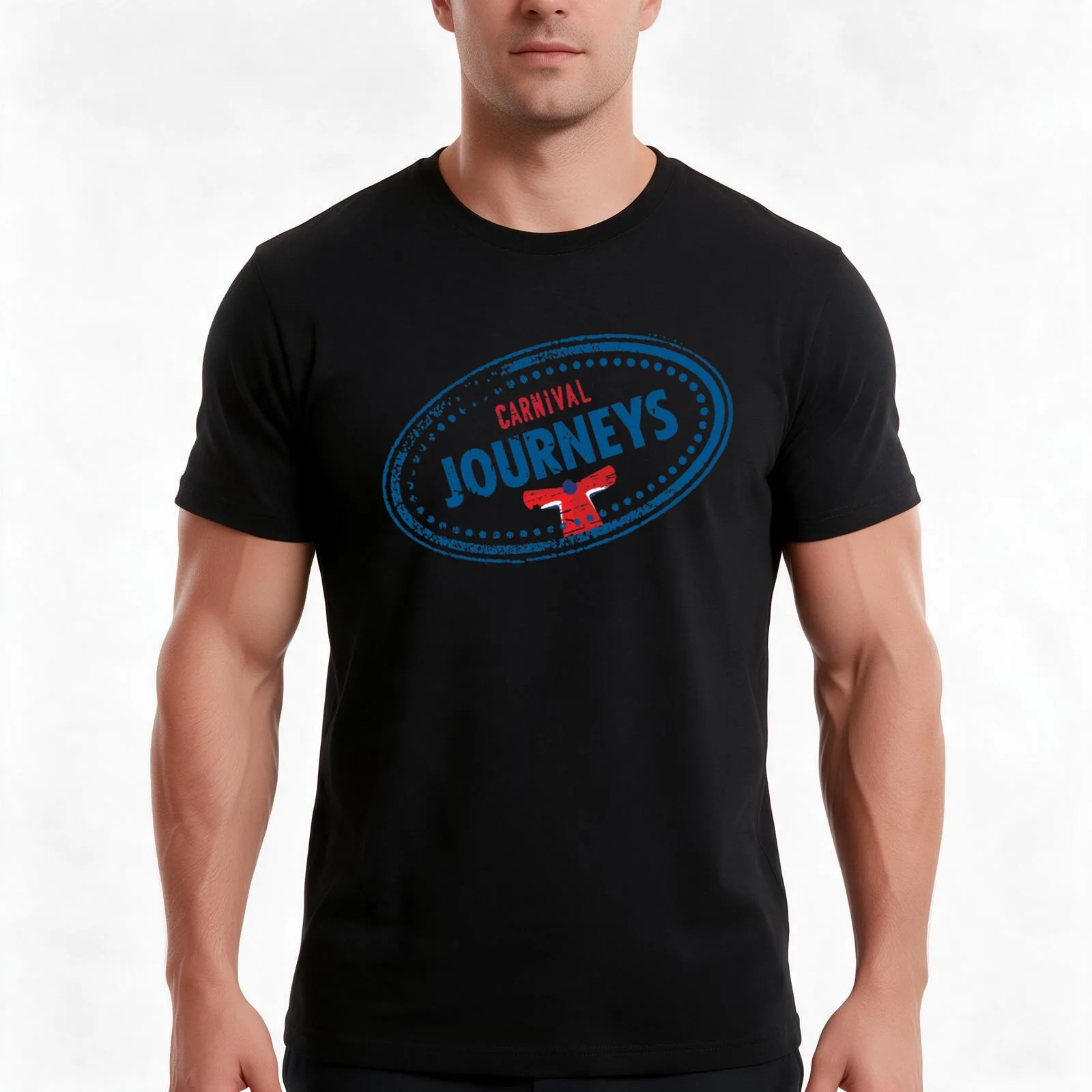 Carnival Cruise Top Series 7 T-Shirt, Summer Casual Cotton Tee, Oversized Streetwear Tops, Vintage Graphic Print, 100% Cotton