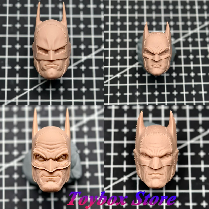 1/12 DC Dark Black Super Hero Batman Unpainted Head Sculpt Gotham by Gaslight Movie Role Delicate 6