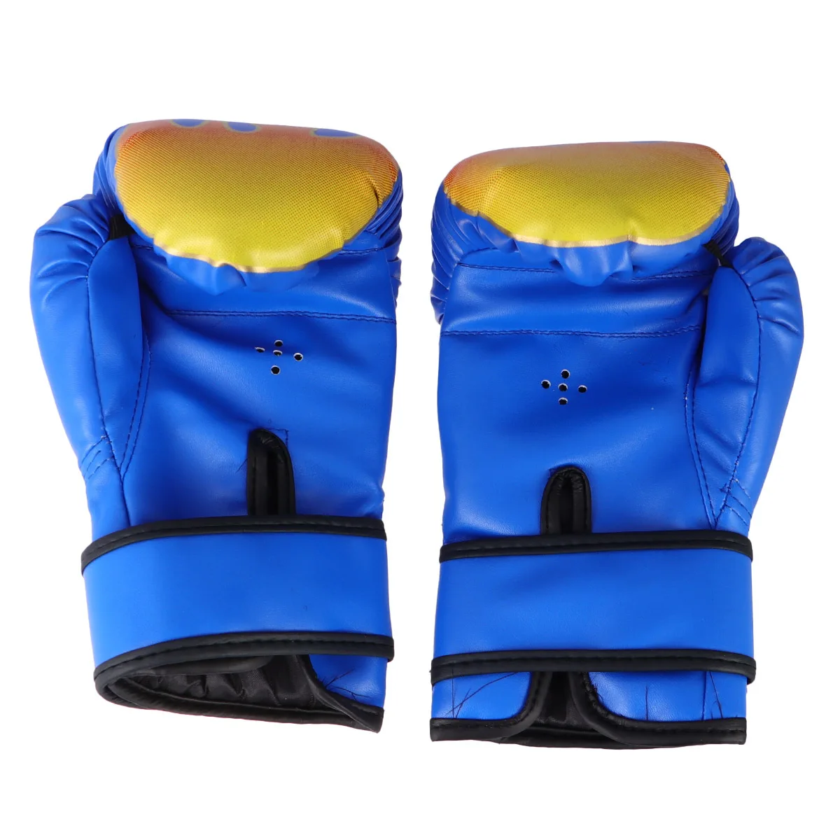 

PU Boxing Gloves Flame Pattern Training Gloves Punch Mitts for Kickboxing Thai Fighting Practice