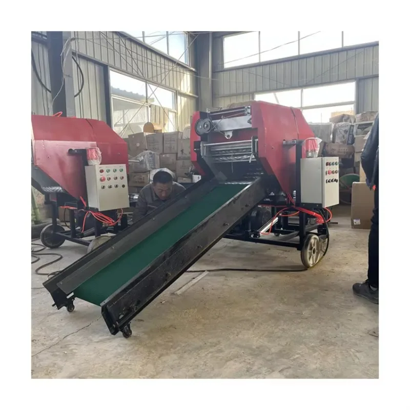 Automatic Baler Machine Silage Processing Machine Agricultural Hay Straw Silage Baling And Wrapping Machine