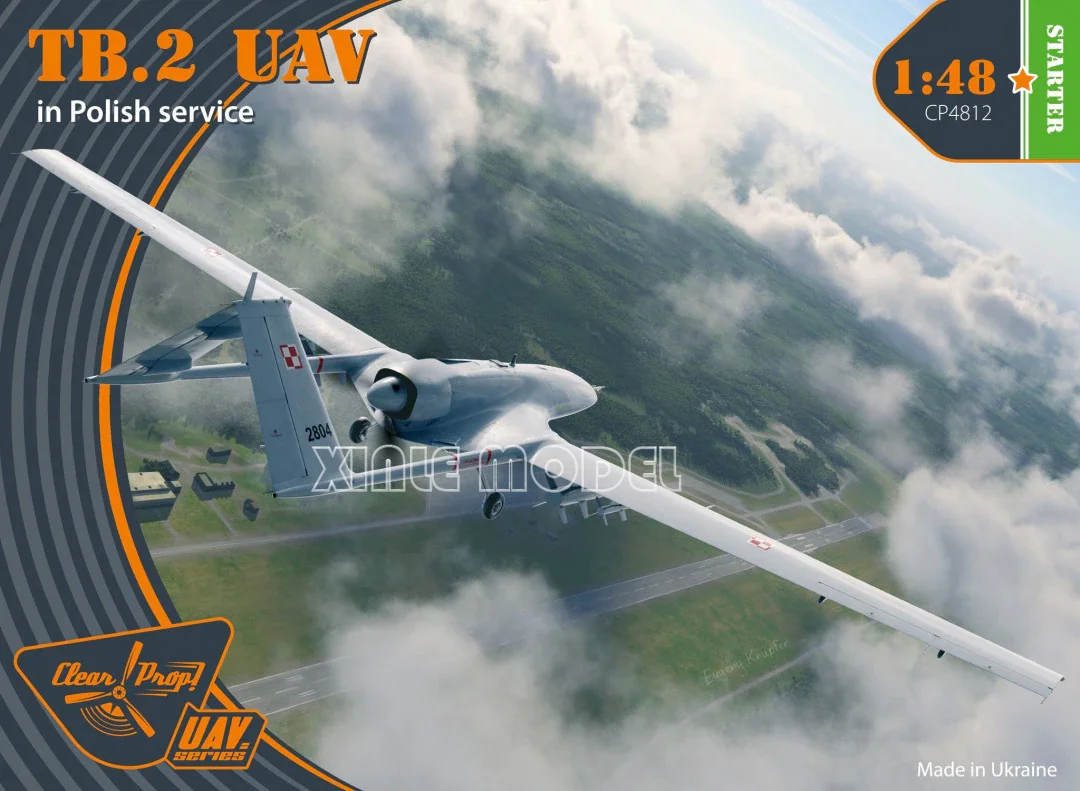 

Clear Prop Plastic Assembled Aircraft Model Kit CP4812 TB.2 UAV In Polishing Service 1/48