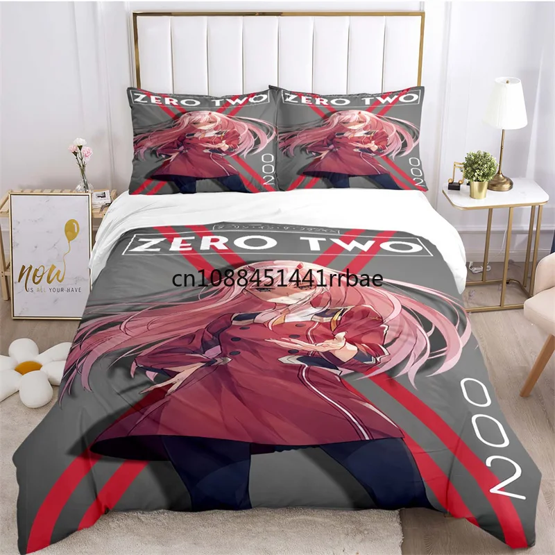 

Z-ero Two Bedding Set Anime Demon Slayer Duvet Cover Comforter Bed Linen Single Twin Full Queen Size 3d Kids Girl Boys Gift