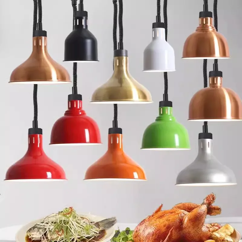 

Catering barbecue food warm food lamp dry goods nut moisture-proof telescopic insulation heating meal chandelier