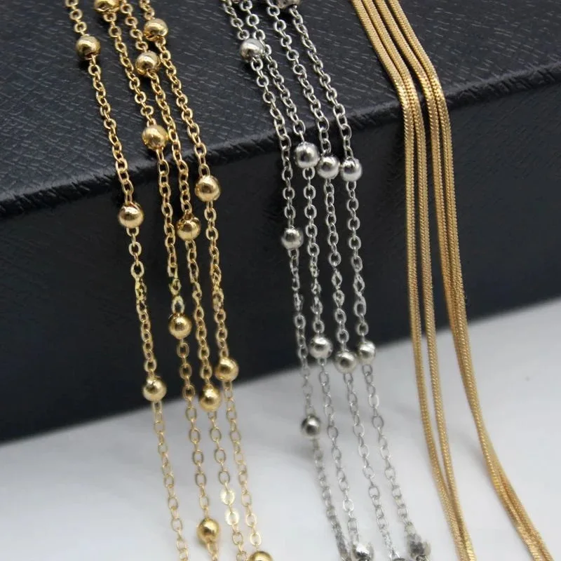 

Материал короны, металлическая цепочка из бисера в рулоне для ювелирных изделий своими руками — декоративные цепочки из золота/серебра/розового золота, принадлежности для изготовления ожерелья и браслета