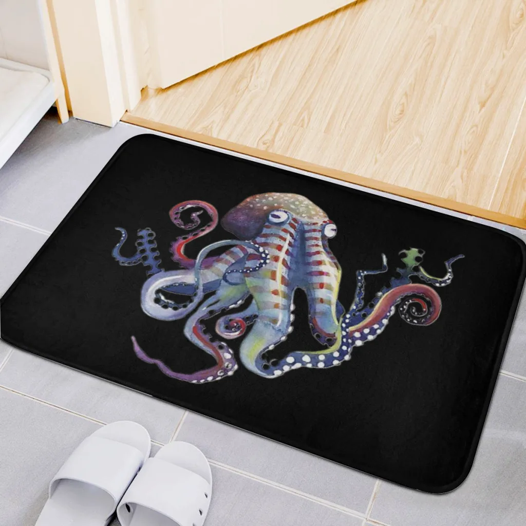 

Octopus Large Room Rugs Carpet Flannel Home Decorations