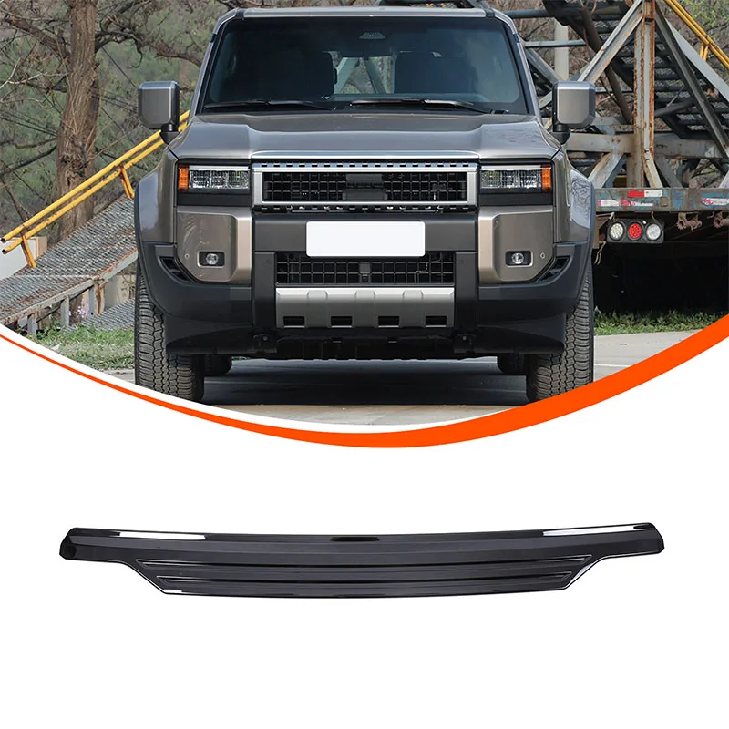 

For Toyota Land Cruiser 250 Prado LC250 2024 ABS tailgate lower trim car modification ABS piano black 1 piece set