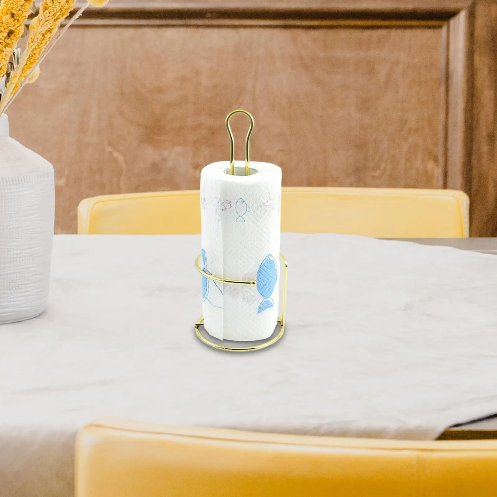 

Paper Towel Holder Countertop, Storage Rustic, Paper Roll Holder Paper Roll Dispenser for Office Bedroom Dining Tables