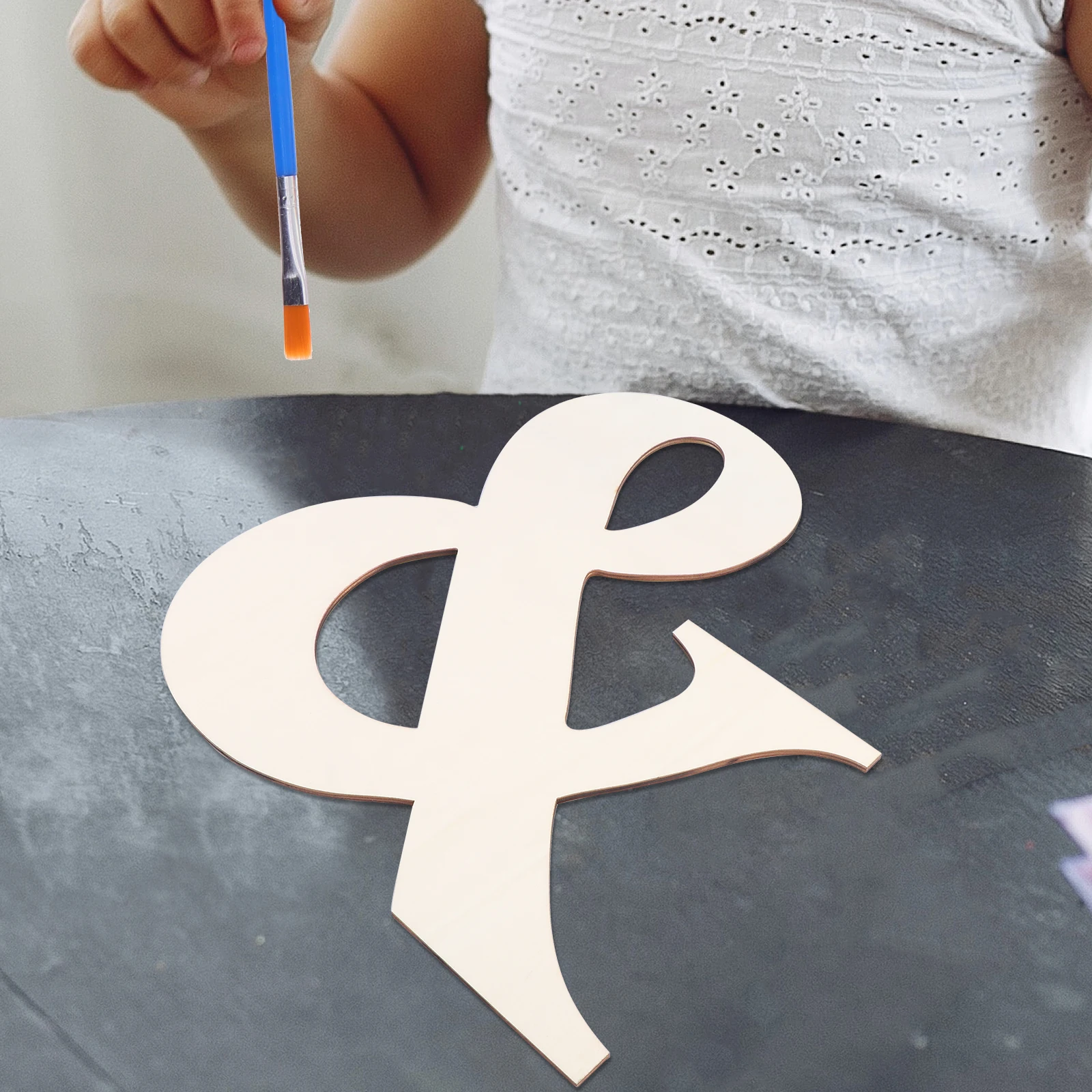 

2 Pcs Letters Unfinished Blank Wood Pieces DIY Crafts Graffiti Wood Pieces Hanging Pendant Sewing Accessories Home Decor