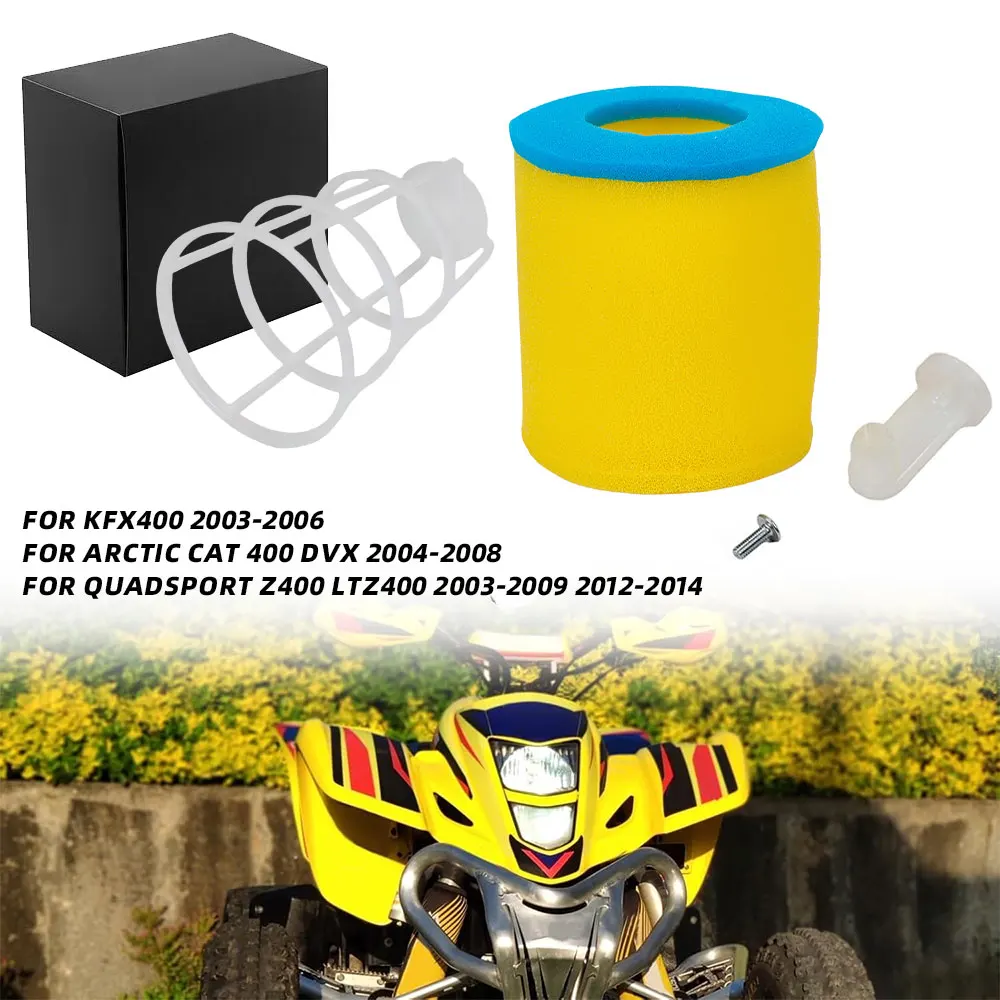Filtro de Aire para Motocicletas Kawasaki KFX400, Arctic Cat 400, Suzuki Z400, LTZ400, Piezas de Limpieza para Motocross y Bicicletas Eléctricas de Cross