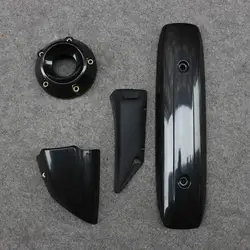 Exhaust Pipe Cover Cowl Set Fit For YAMAHA TMAX530 2012 - 2016 TMAX 530 2013 2014 2015 12 13 14 15 16