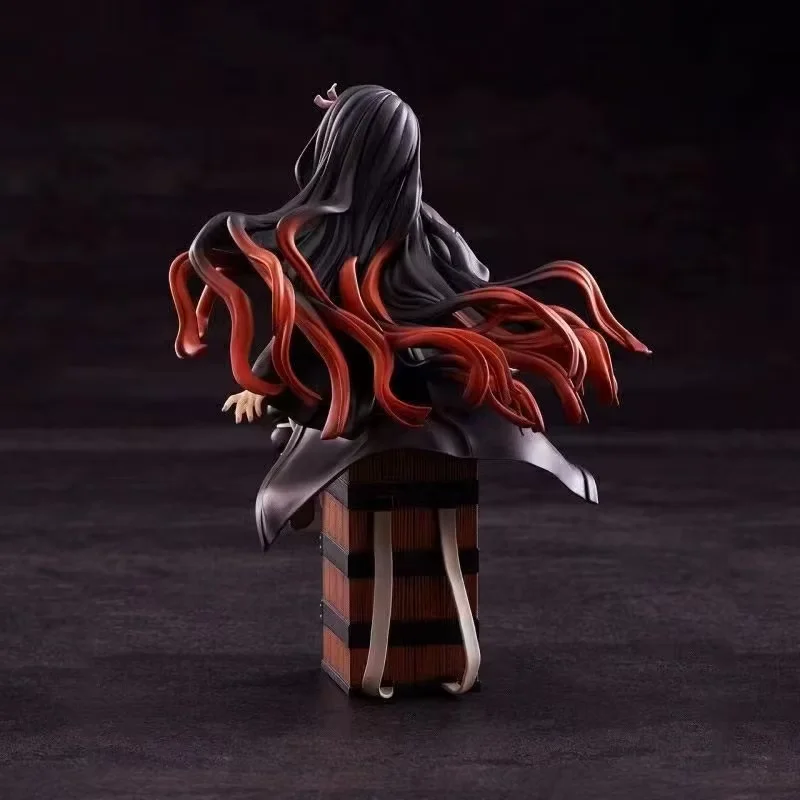 Anime Demon Slayer Kamado Nezuko Sitting Model Toy PVC Figure Toy Gift Collection Box Decoration Desktop Collection Decoration