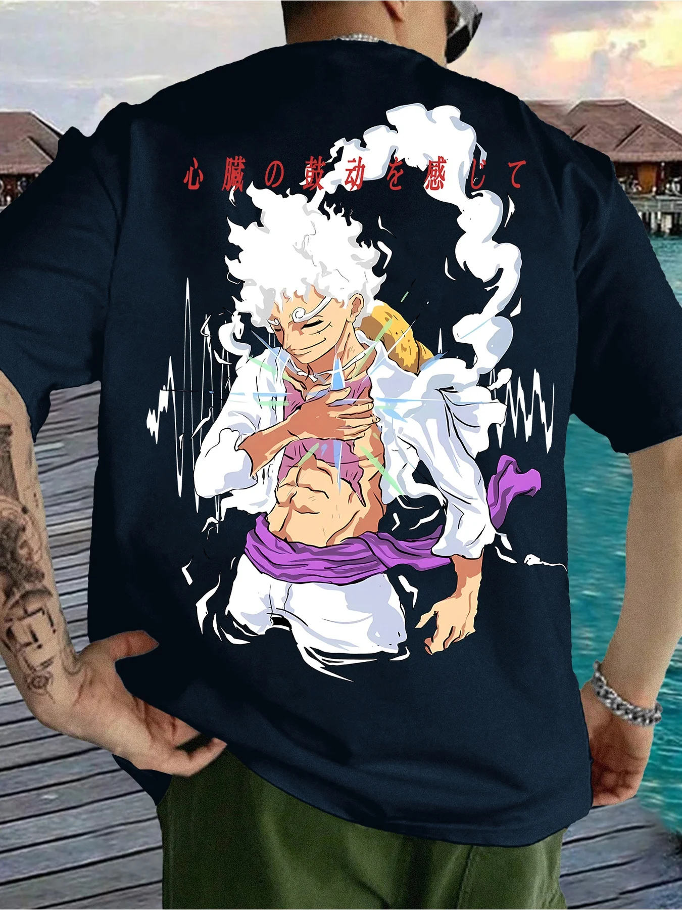 

ONE PIECE Animation Derivatives Luffy Printed Short Sleeve T-Shirt Men's and Women's 2025 Summer Fashion Casual Cotton Clothes