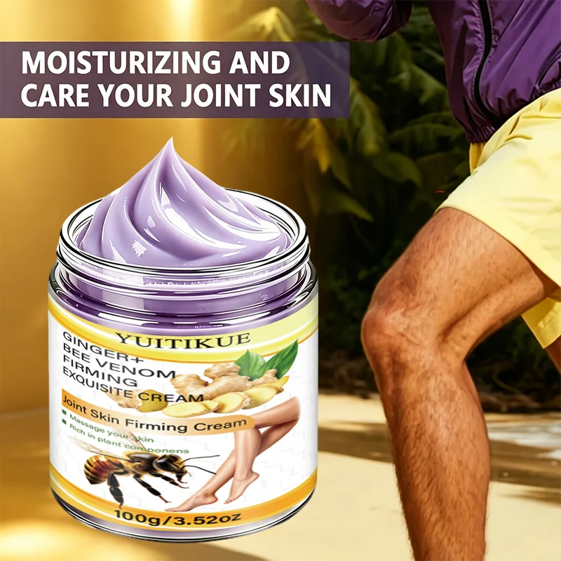 100g Ginger Bee Venom Firming Exquisite Cream Moisturizing Joint Skin Care Cream Lightweight Fast Absorb Body Massage Cream