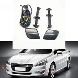 Cafoucs Car Front Bumper Headlight Washer Nozzle Water Spray Jet For Peugeot 508 2010 2011 2012 2013 2014