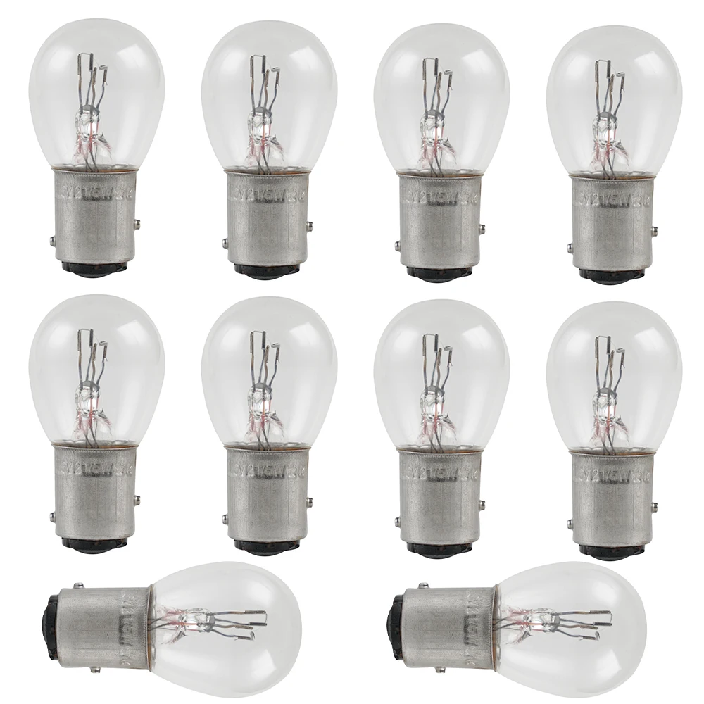 10pcs 6V 5/21W 1154 Tail Light Bulb Brake Lights Stop Taillight Bulbs for Honda Suzuki Yamaha Kawasaki CB CL CT XL KLX TC TS DT