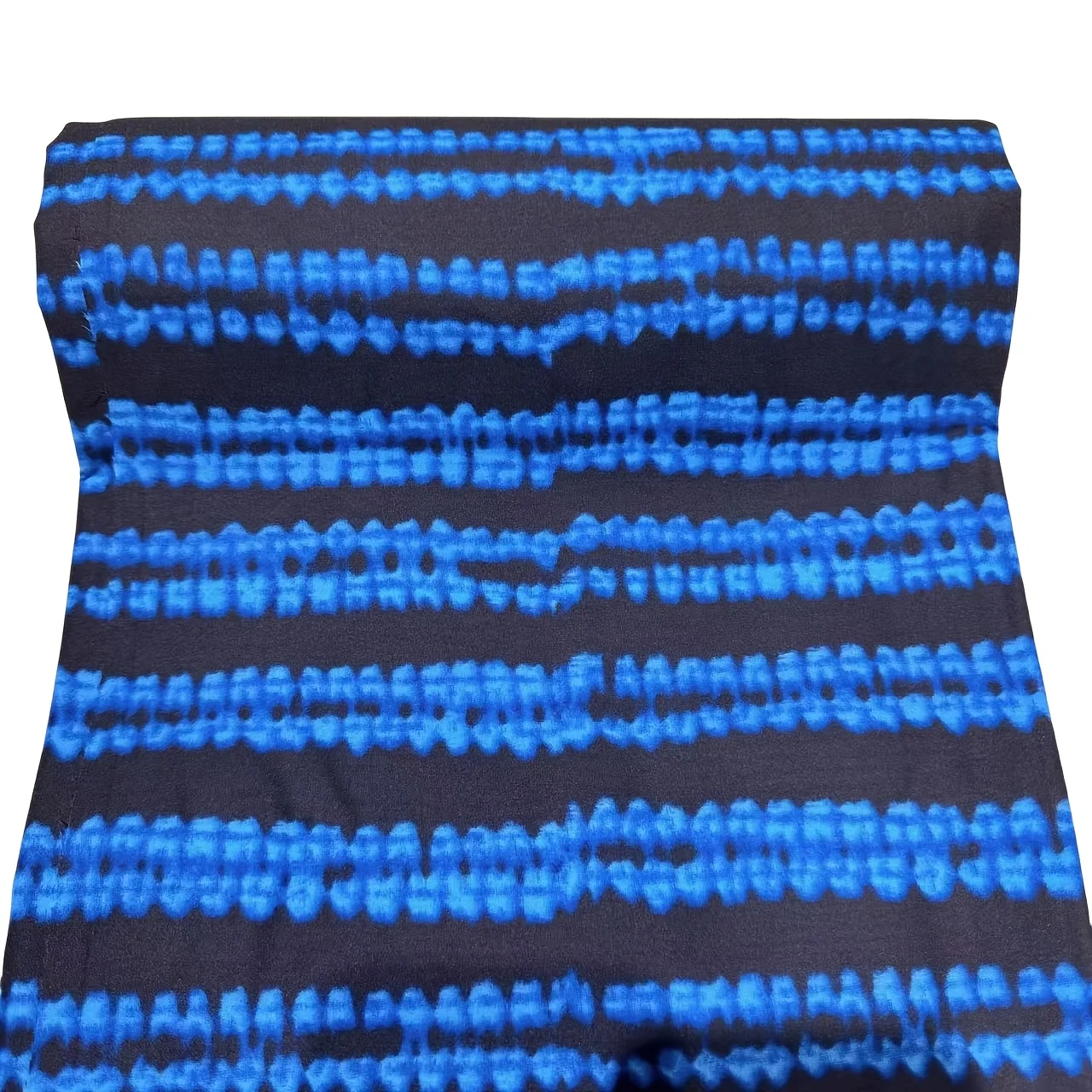 1 قطعة 6 ياردة الباتيك العرقي الأفريقي أزرق أسود مخطط قماش مطبوع على الوجهين هندسية مطبوعة النسيج النسيج العرقي الأفريقي #5