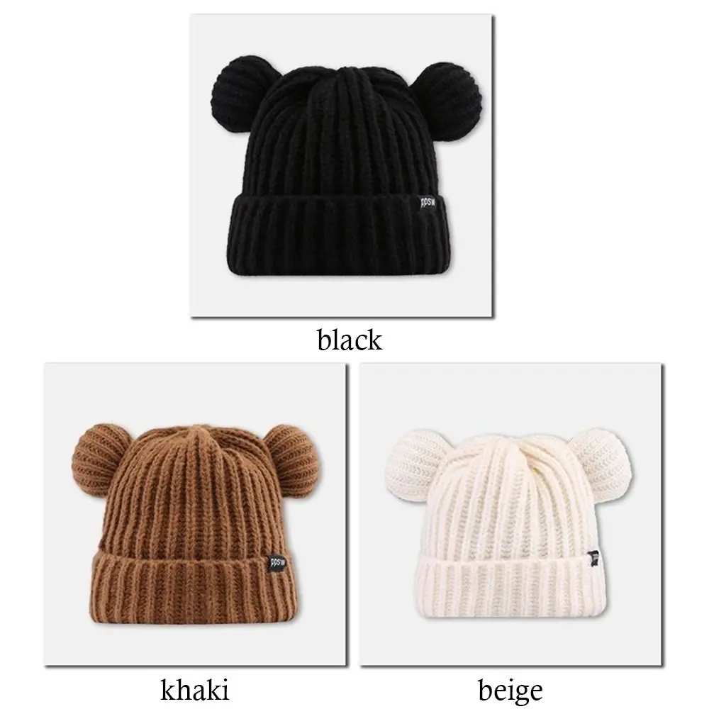 Модная вязаная крючком вязаная шапка утолщенная теплая плюшевая шапка Мягкие Шапки для зимы и осени