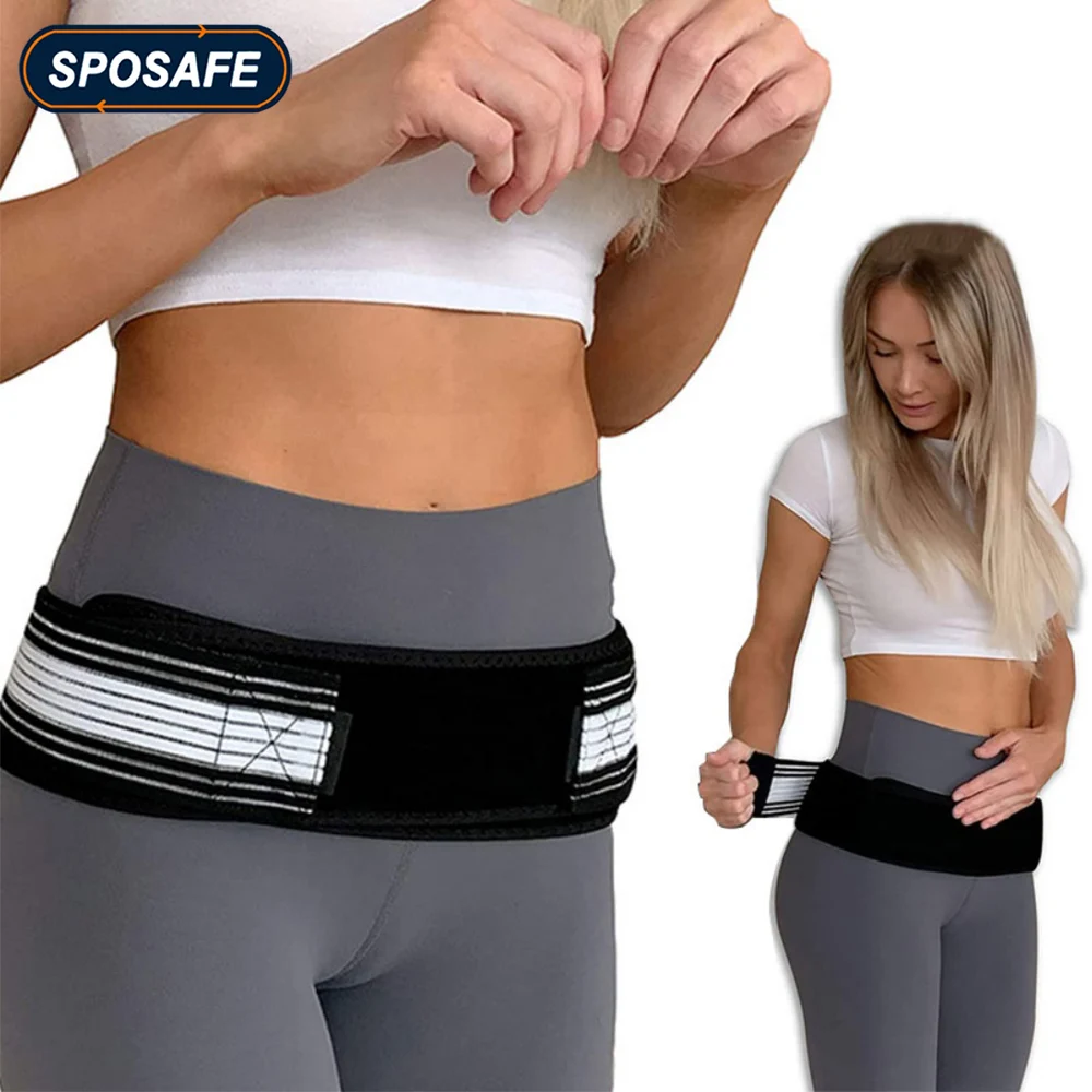 

Sacroiliac Joint Belt for Alleviates Sciatic, Pelvic, Lower Back, Hip & Sacral Nerve Pain, Breathable Si Belt, Trochanter Brace