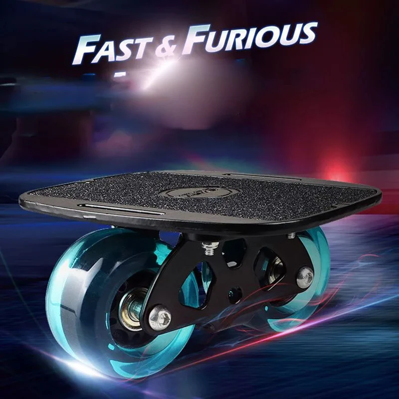 

1 Pair Skateboard Mini Drift Roller Road Drift Skates Plate Skate Fish Short Board Roller Non-Slip Skateboard Skate Board