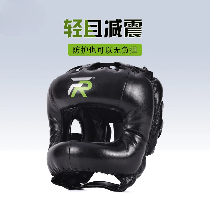 Boxe protetor completo Headguard para adultos, lutando capacete, equipamento de proteção Sanda, Muay Thai Headguard